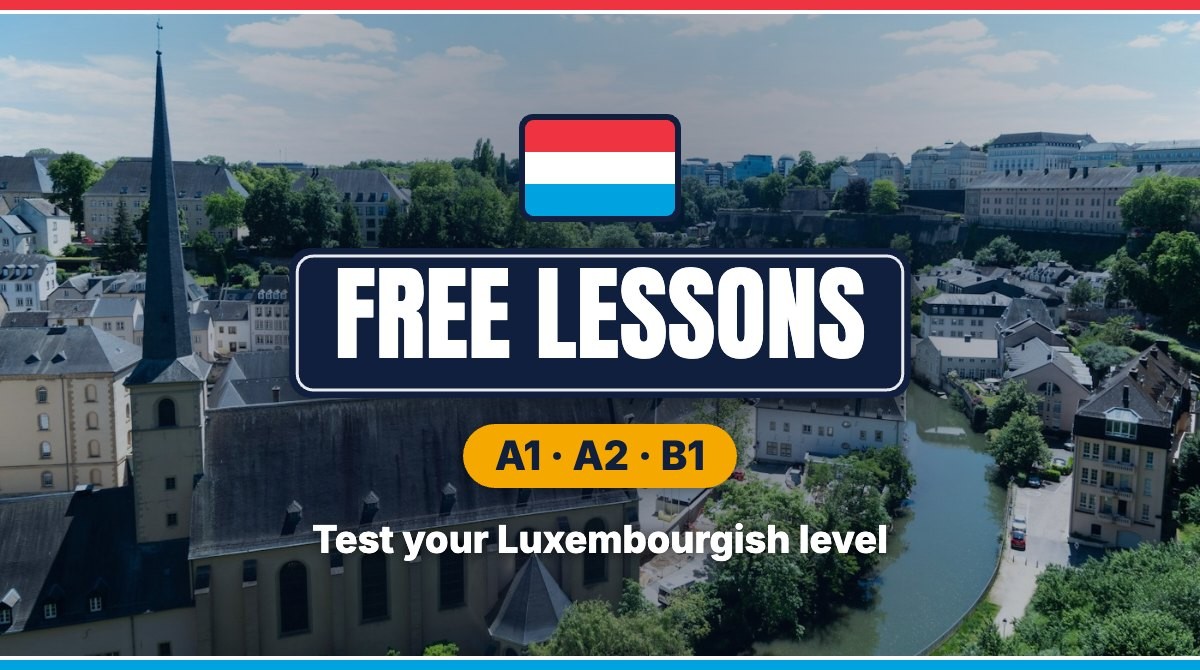 Free lessons: Luxembourgish (English) — test your level